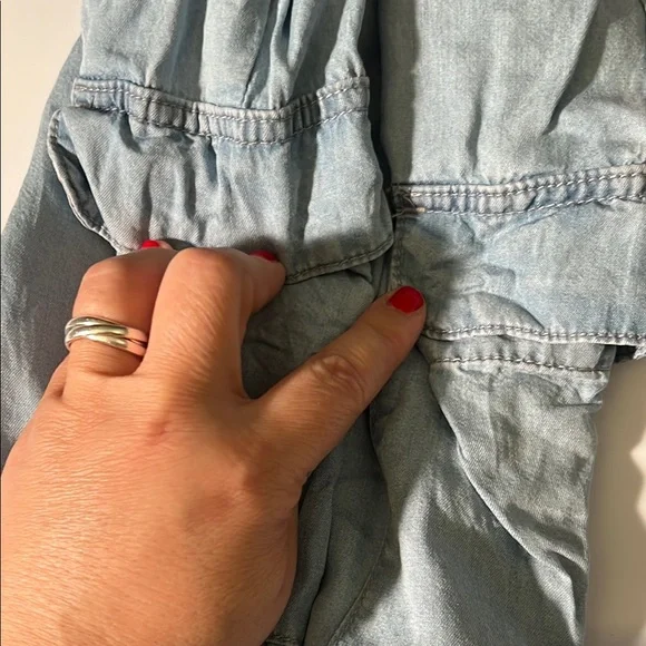 Indigo Rising Chambray Denim Joggers - Picture 13 of 13